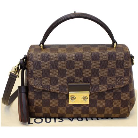 louis vuitton croisette damier ebene|damier louis vuitton crossbody.